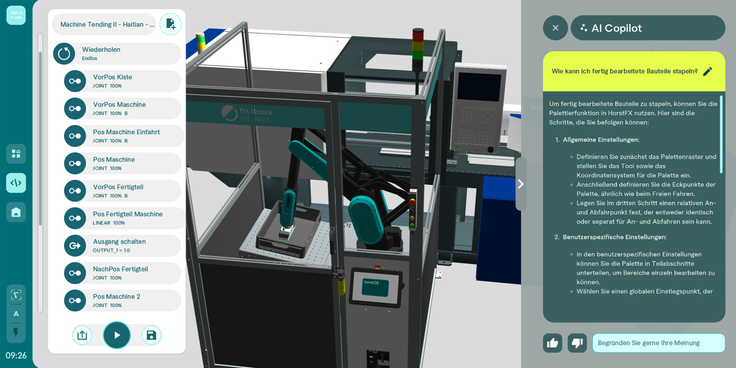 fruitcore robotics_horstOS_AI Copilot